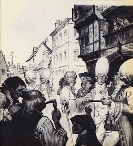 Macaronis were one of the sights of London and Bath by English School